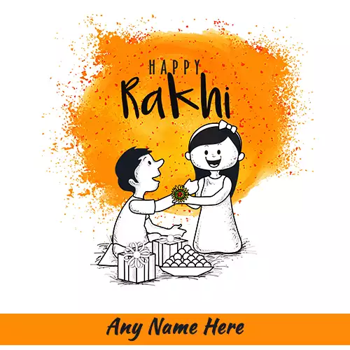 Happy Rakhi 2024 Wishes Images With Name