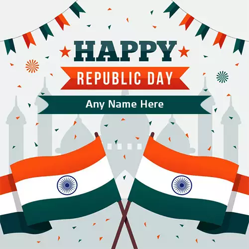 2024 26th january Happy Republic Day In Advance With Name