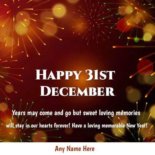 Create Your Name On 31 December Whatspp Status Download