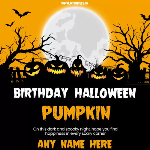 Halloween Happy Birthday Pictures With Name
