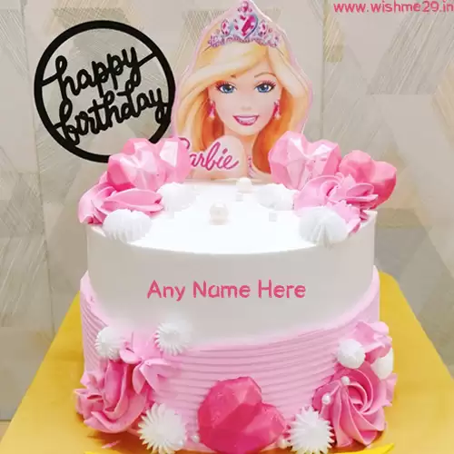 Happy Birthday Cake With Name Barbie Doll
