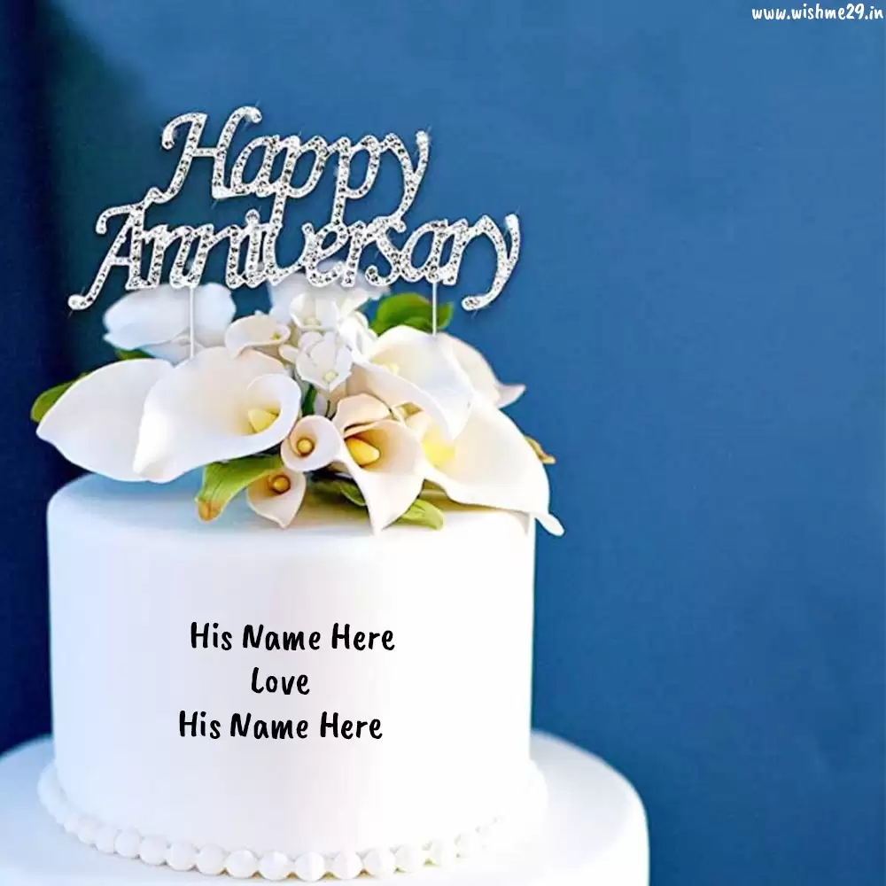 Happy Anniversary Cake Topper Printable With Name Free Download