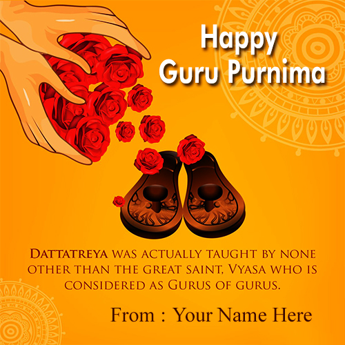 Guru Purnima 2023 Greetings Card With Name