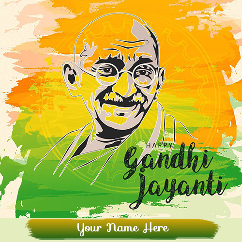 Mahatma Gandhi Jayanti Wishes With Name