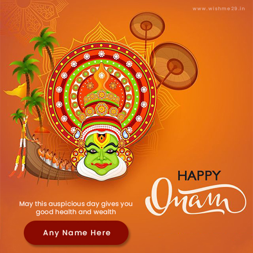 Happy Onam Festival Celebration Images With Name