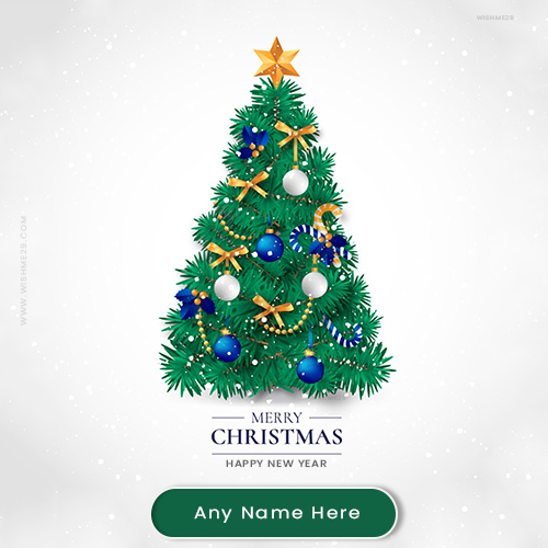 Create Name On Happy Christmas And Happy New Year 2022