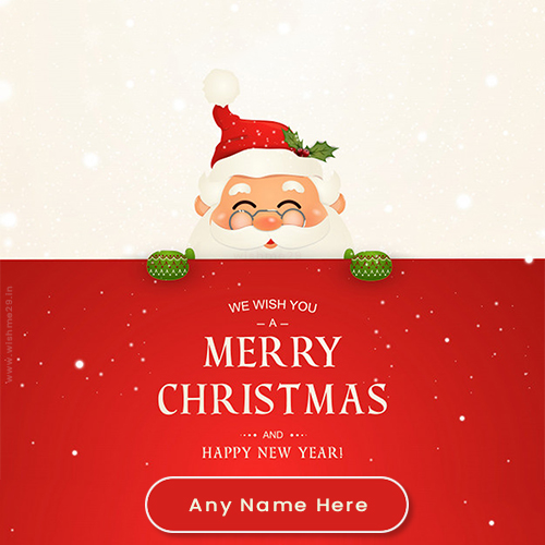 Wishing You Santa Claus 2023 With Name