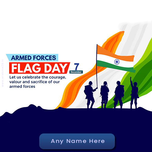 Indian Armed Forces Flag Day 2023 Quote With Name