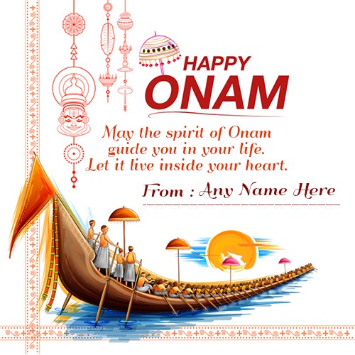 Write Name On onam Festival Greetings Images And Photo