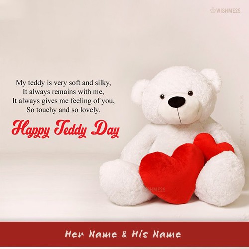 Teddy Bear Day 2025 Quotes For Girlfriend With Name