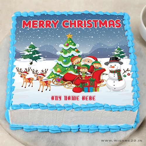 Merry Christmas Cake Images With Name