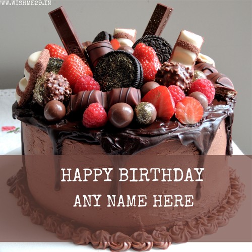 Free Download Birthday Cake With Name And Balloons
