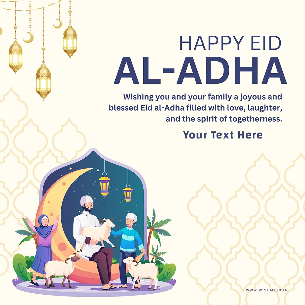 Eid Ul Adha Mubarak With My Name Edit Online