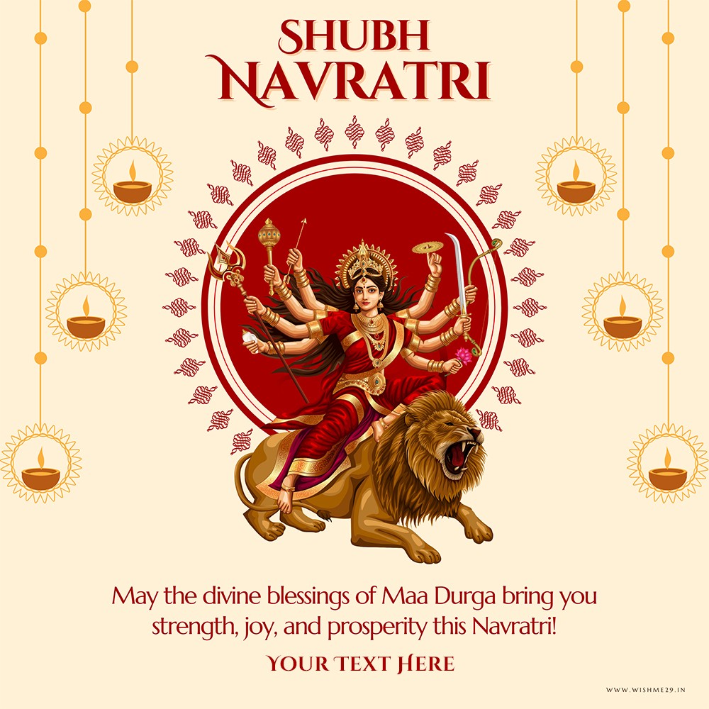 Shubh Navratri 2024 Images With Name In English