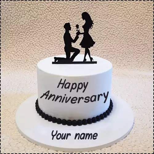 3rd Wedding Anniversary Cake With Name