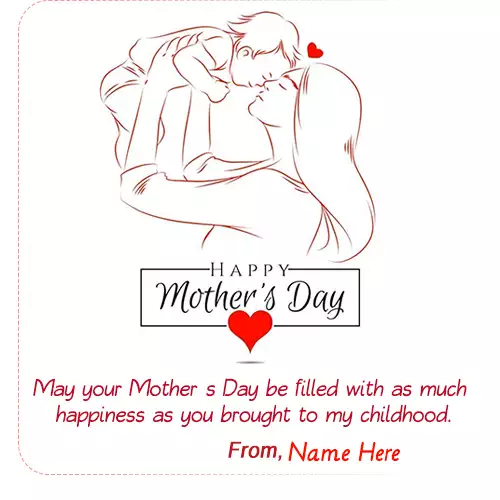 Mom Mothers Day 2024 Card With Name