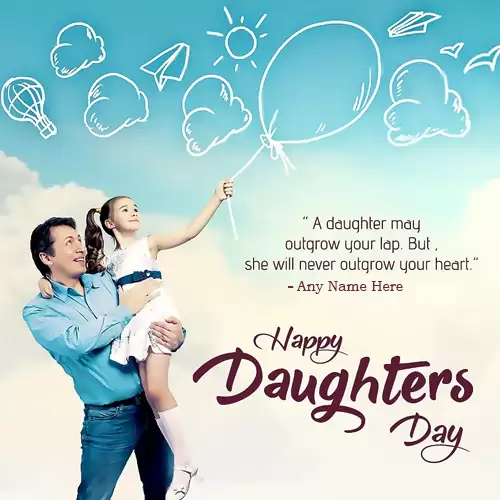 World Daughter's Day wishes with Name